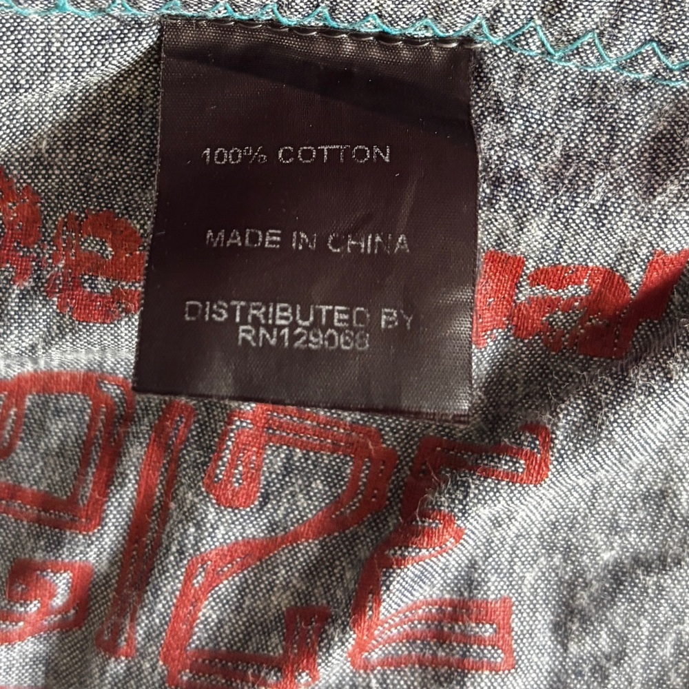 Vintage Desigual Denim Patchwork Assymetrical Flo… - image 9